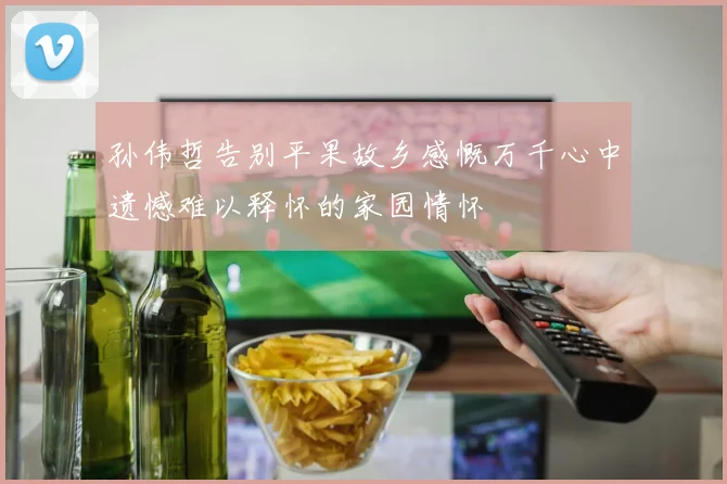 孙伟哲告别平果故乡感慨万千心中遗憾难以释怀的家园情怀